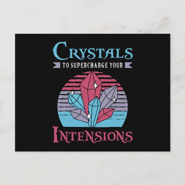 Postal Cristales De Curación De Cristales Para Chakra De  (Anverso)