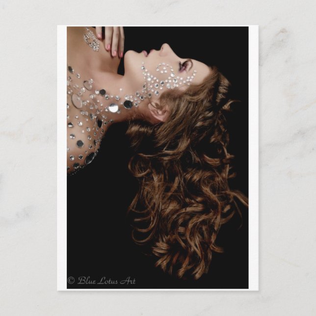 Postal cristales y pelo (Anverso)