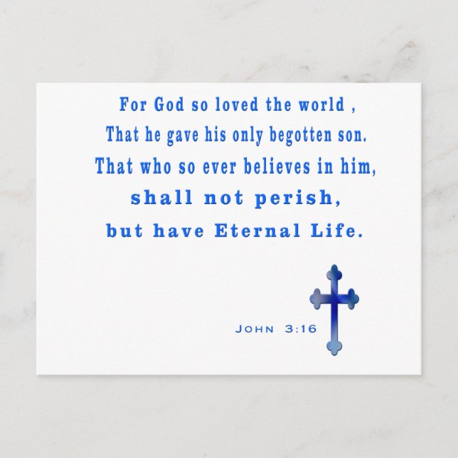 Postal cristiano (Anverso)