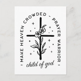 Postal Cristiano cita a hijo de guerrero de la oración de