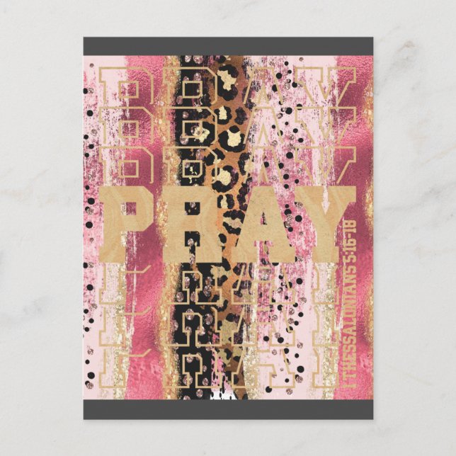 Postal Cristiano Pray (Anverso)