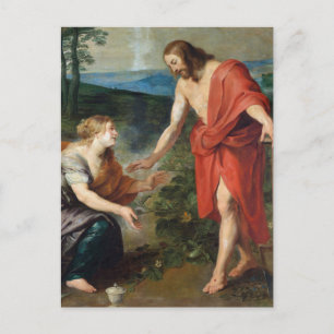 Postal Cristo Aparece a María Magdalena por Rubens