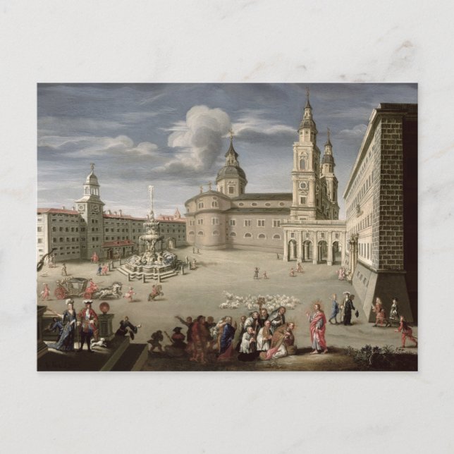 Postal Cristo bendiciendo al pueblo de Salzburgo (Anverso)