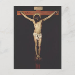 Postal Cristo crucificado por Diego Velázquez
