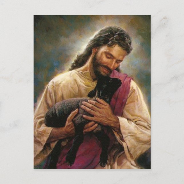 Postal Cristo El Buen Pastor (Anverso)