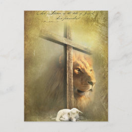 Postal Cristo el cordero de Dios
