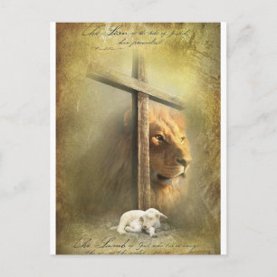 Postal Cristo El León de Judá