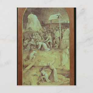 Postal Cristo en el camino al calvario