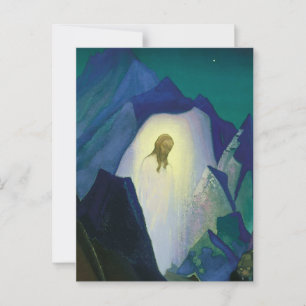 Postal “Cristo en el desierto” de Nicholas Roerich