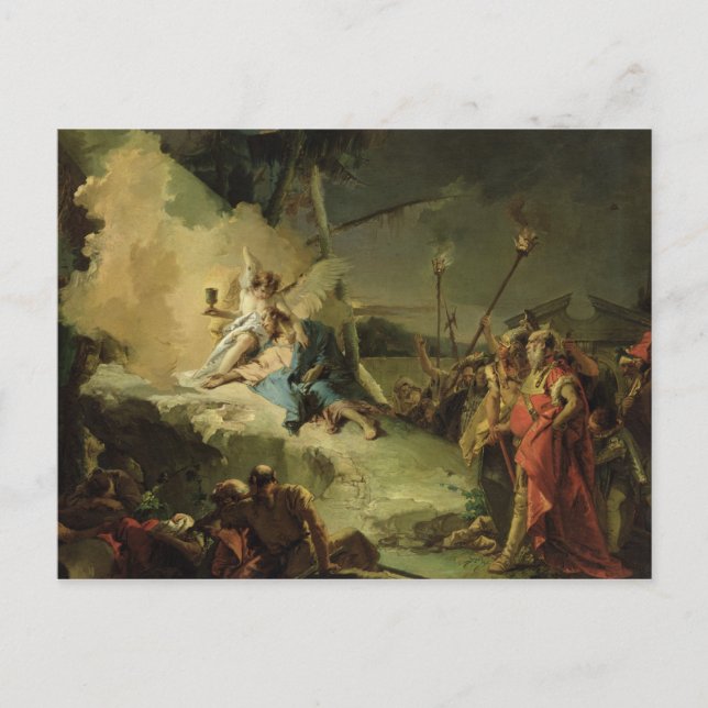 Postal Cristo en el Jardín de Getsemane (Anverso)