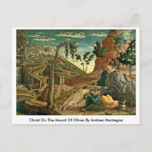 Postal Cristo En El Monte De Las Olivas Por Andrea Manteg