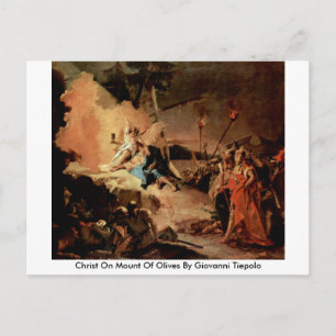 Postal Cristo En El Monte De Las Olivas Por Giovanni Tiep