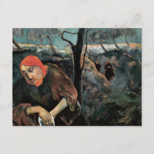 Postal Cristo en el Monte de las Olivas, por Paul Gauguin