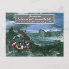 Postal Cristo en la tormenta