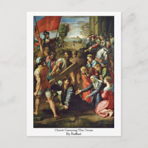 Postal Cristo llevando la cruz por Raffael