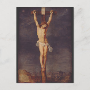 Postal Cristo muerto en la cruz por Peter Paul Rubens Art