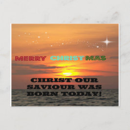 Postal ¡Cristo nuestro salvador nació hoy!