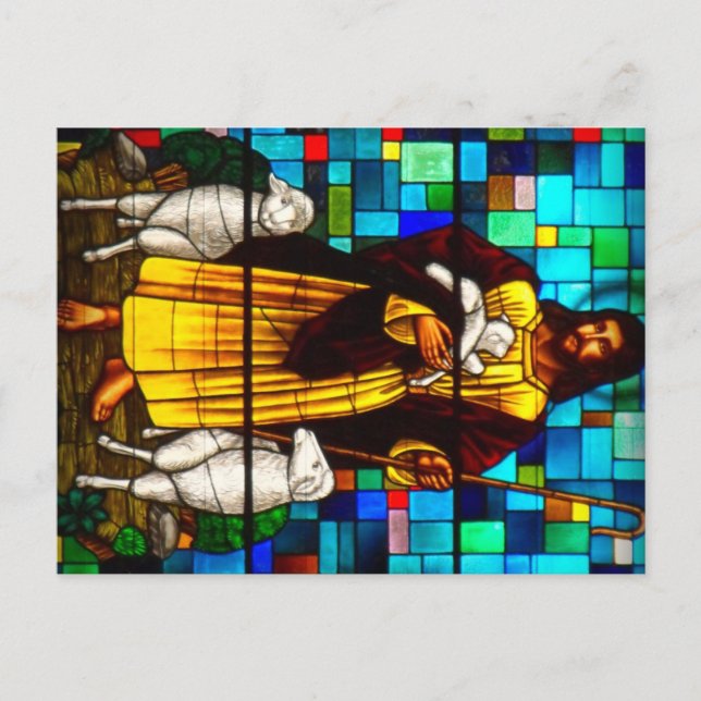 Postal Cristo Pastor (Anverso)