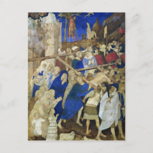 Postal Cristo portando cruz,Grandes Heures
