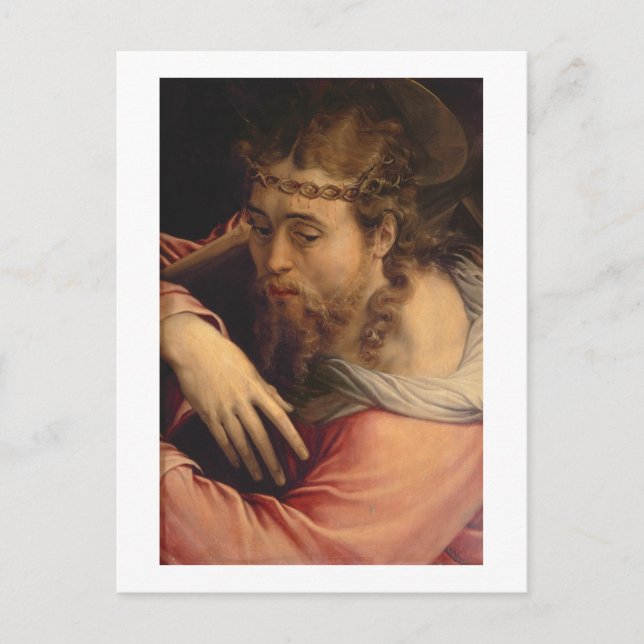 Postal Cristo portando la cruz, 1540-45 (aceite en el pan (Anverso)