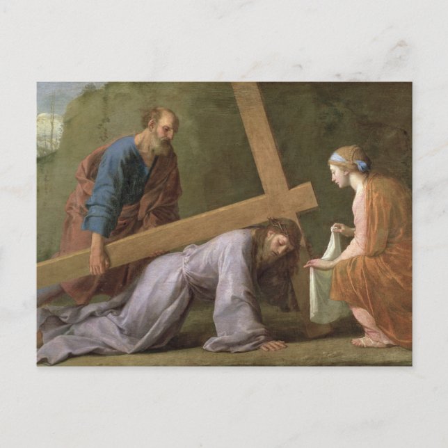 Postal Cristo portando la cruz, c.1651 (Anverso)