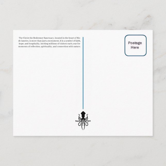 Postal Cristo Redentor (Reverso)