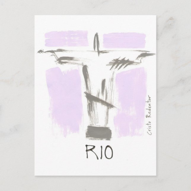 Postal Cristo Redentor Rio Brasil (Anverso)