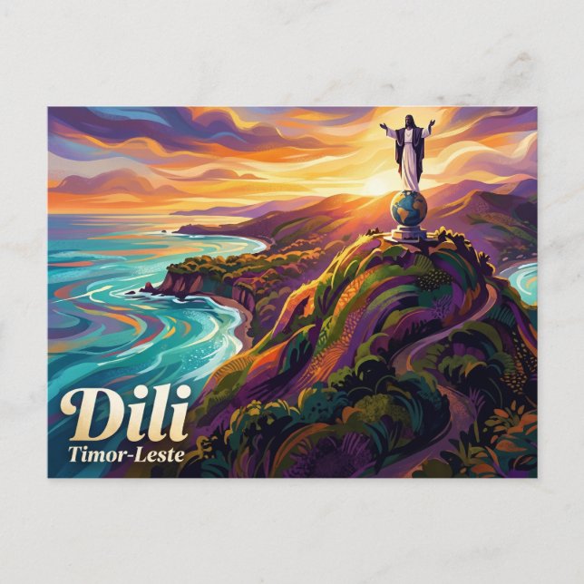 Postal Cristo Rei de Dili Timor-Leste (Anverso)
