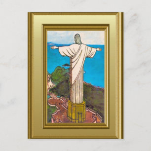 Postal Cristo Rey Río de Janeiro