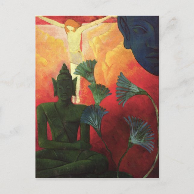 Postal Cristo y Buda, c.1890-1892 (Anverso)