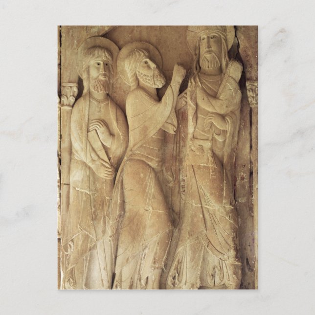 Postal Cristo y los peregrinos de los emaus (Anverso)