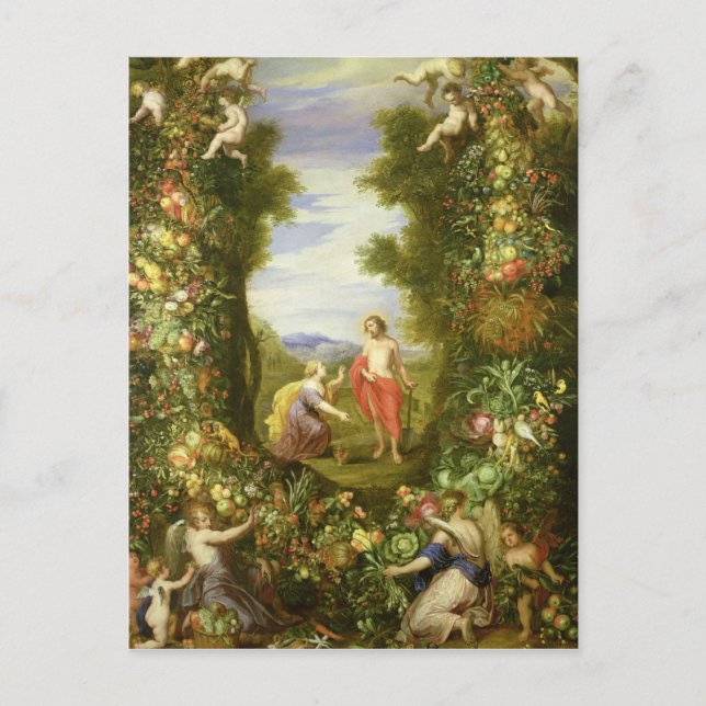 Postal Cristo y María Magdalena (Anverso)