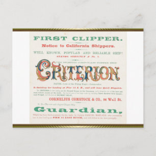 Postal Criterion Clipper Navegando 