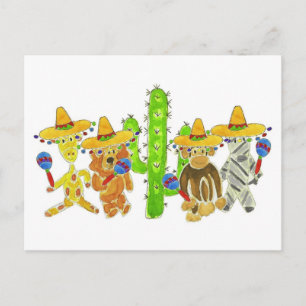 Postal Criteros de Fiesta Mexicanos