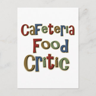 Postal Critico de alimentos de Cafetería