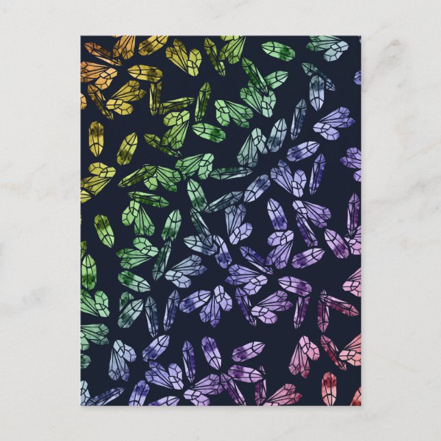 Postal Críticos místicos de arcoiris bruñido arte de Wicc (Anverso)