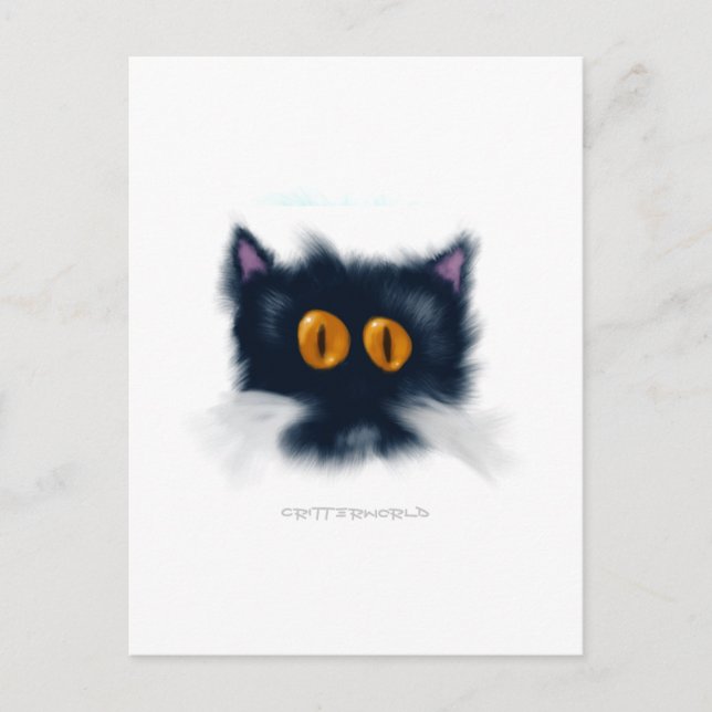 Postal Critter del gatito (Anverso)