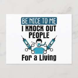 Postal CRNA echa a la gente a enfermar a anestesista