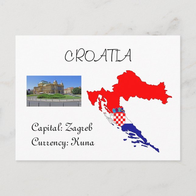 Postal Croacia (Anverso)