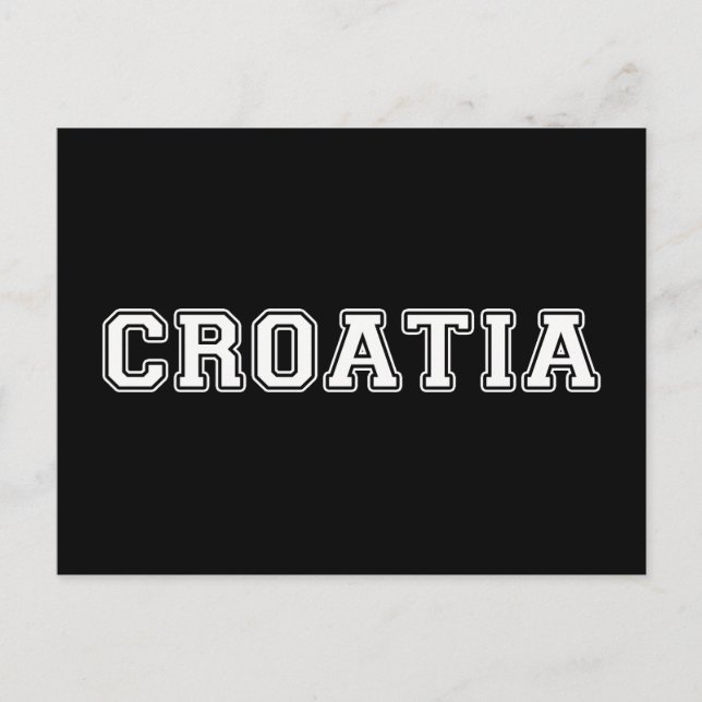 Postal Croacia (Anverso)