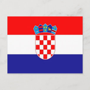 Postal Croacia - Bandera croata -