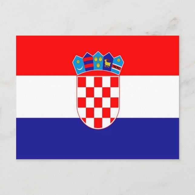 Postal Croacia - Bandera croata - (Anverso)