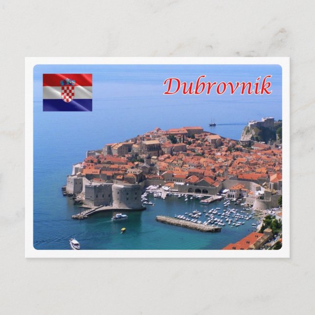 Postal Croacia - Dubrovnik - (Anverso)