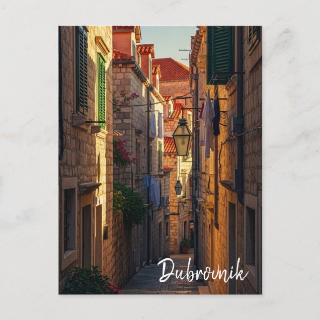 Postal Croacia Dubrovnik Viajes (Anverso)