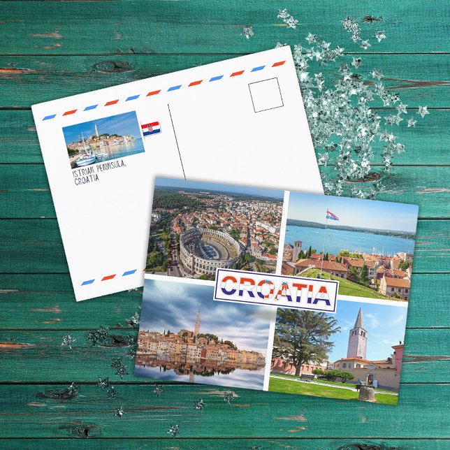 Postal Croacia | Hrvatska | Mar Adriático | Istria (Subido por el creador)