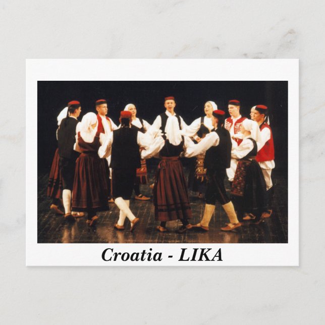 Postal Croacia - LIKA (Anverso)