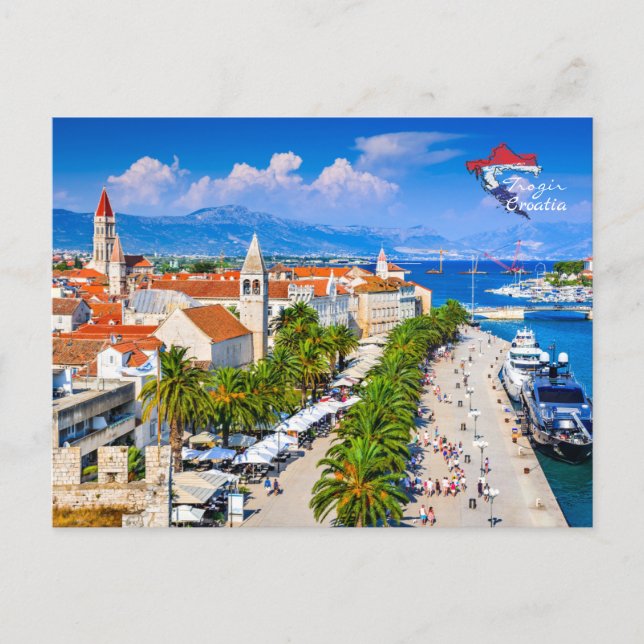 Postal Croacia | Trogir | Mar Adriático | Verano (Anverso)