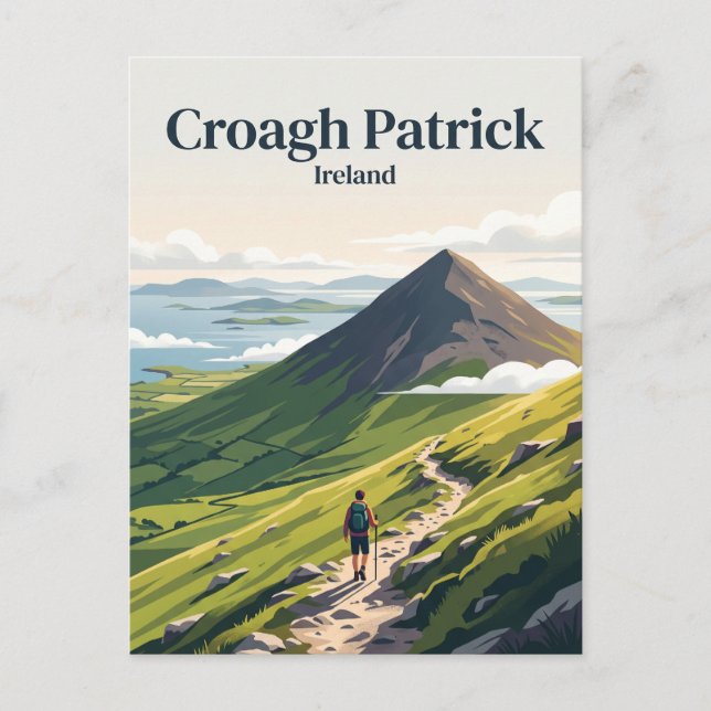 Postal Croagh Patrick Irlanda (Anverso)