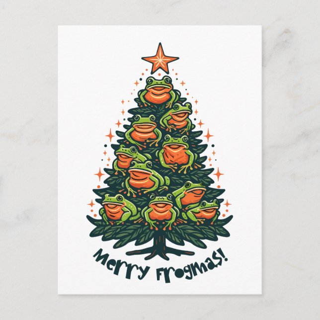 Postal Croaks extravagantes: Ranas cantando "Frogmas de l (Anverso)