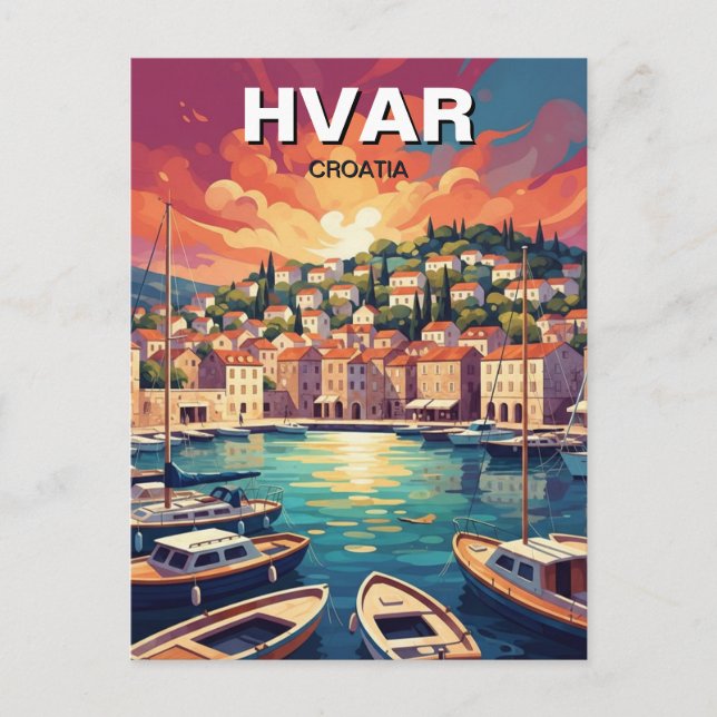 Postal Croatia Hvar (Anverso)
